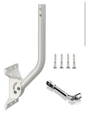 Universal Adjustable Mounting Pole Steel J-Mount for Attic Outdoor Roof Wall